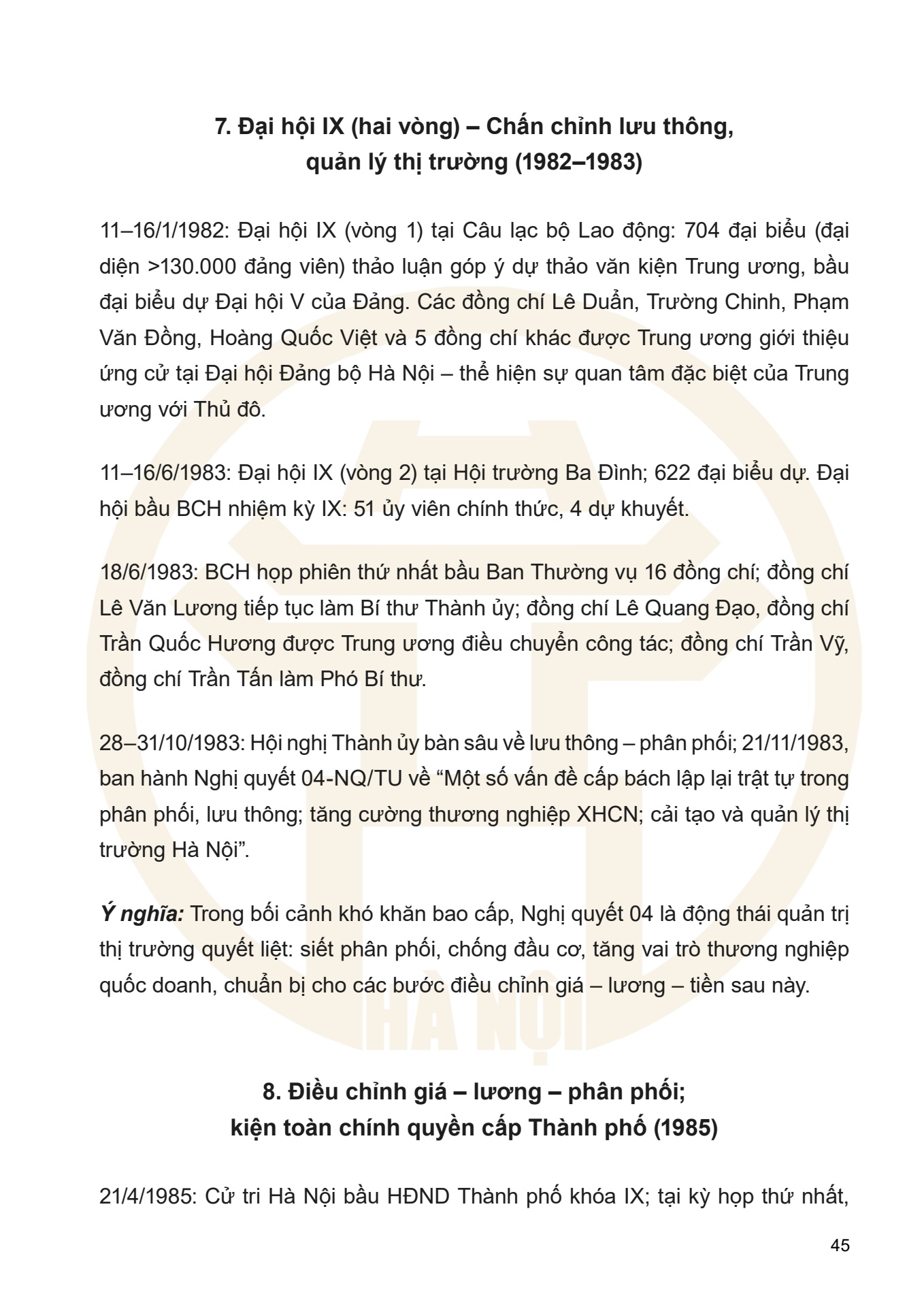 Dưới ngọn cờ Đảng - H&agrave; Nội viết n&ecirc;n Thi&ecirc;n anh h&ugrave;ng ca - trang 45