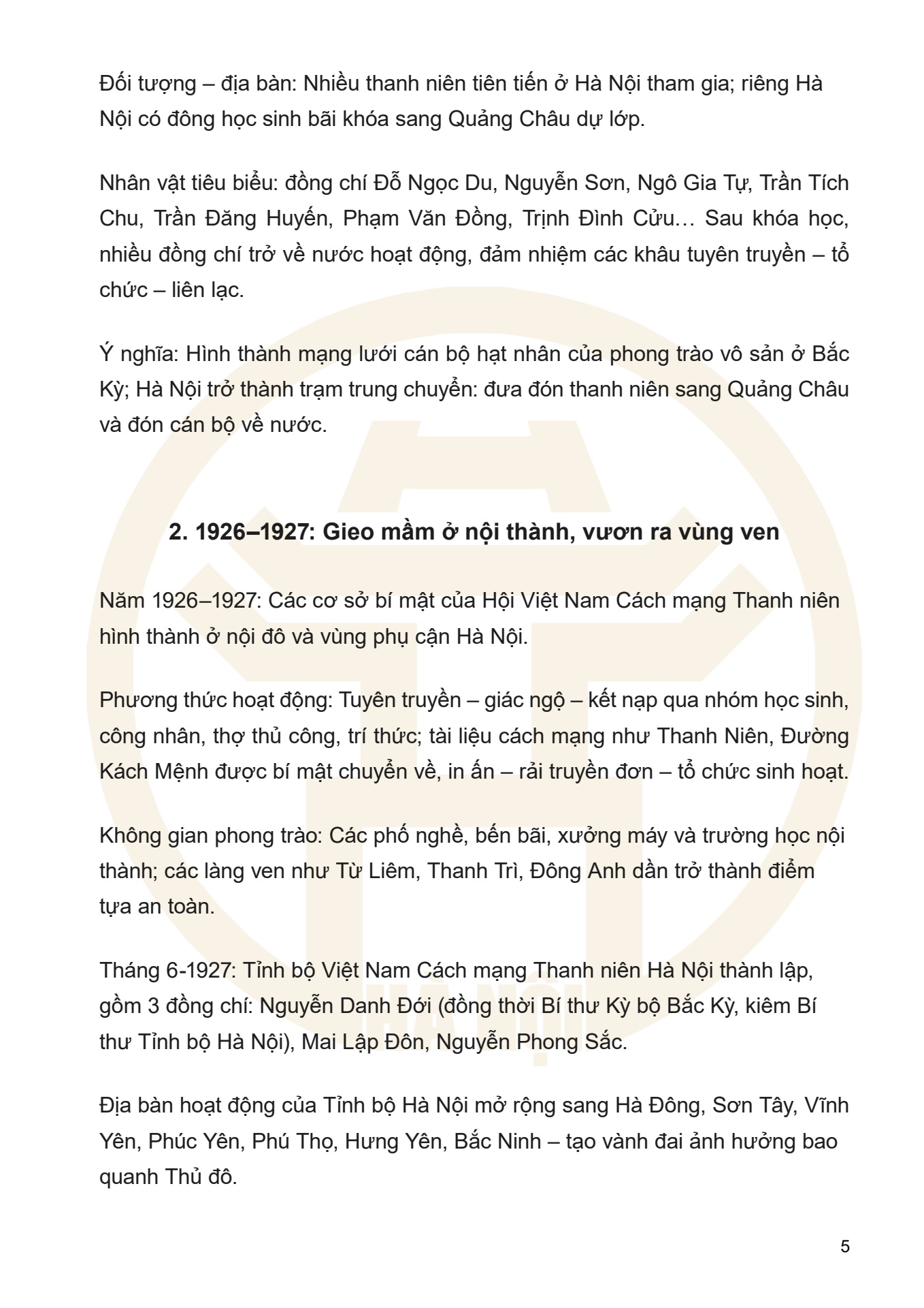 Dưới ngọn cờ Đảng - H&agrave; Nội viết n&ecirc;n Thi&ecirc;n anh h&ugrave;ng ca - trang 5