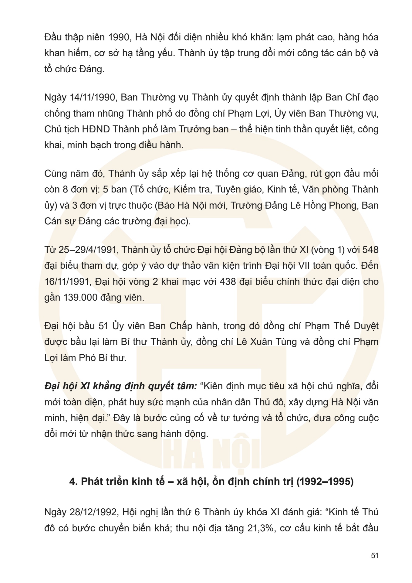 Dưới ngọn cờ Đảng - H&agrave; Nội viết n&ecirc;n Thi&ecirc;n anh h&ugrave;ng ca - trang 51
