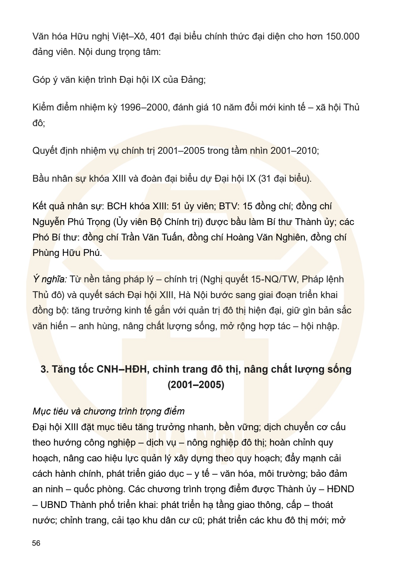 Dưới ngọn cờ Đảng - H&agrave; Nội viết n&ecirc;n Thi&ecirc;n anh h&ugrave;ng ca - trang 56
