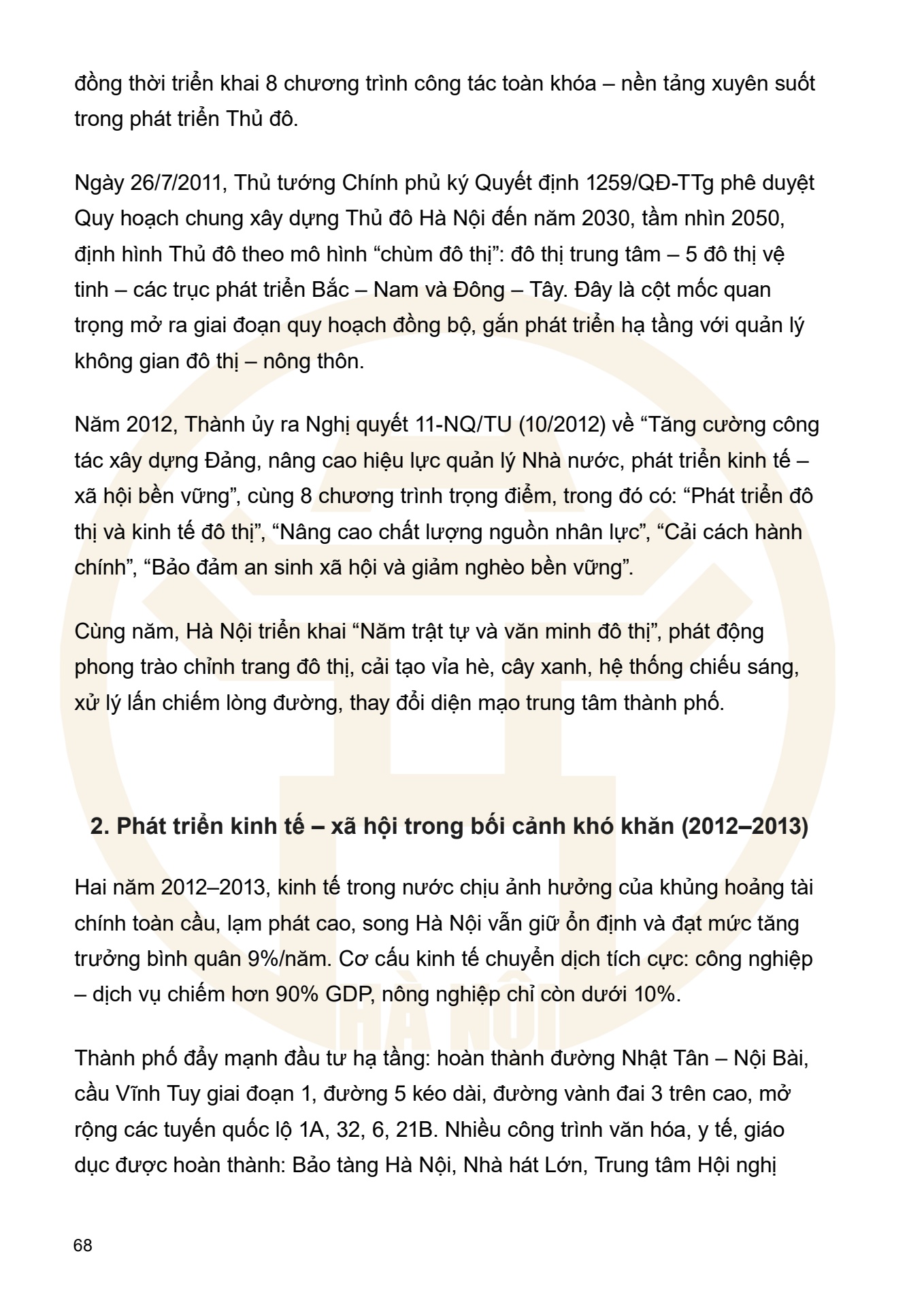 Dưới ngọn cờ Đảng - H&agrave; Nội viết n&ecirc;n Thi&ecirc;n anh h&ugrave;ng ca - trang 68