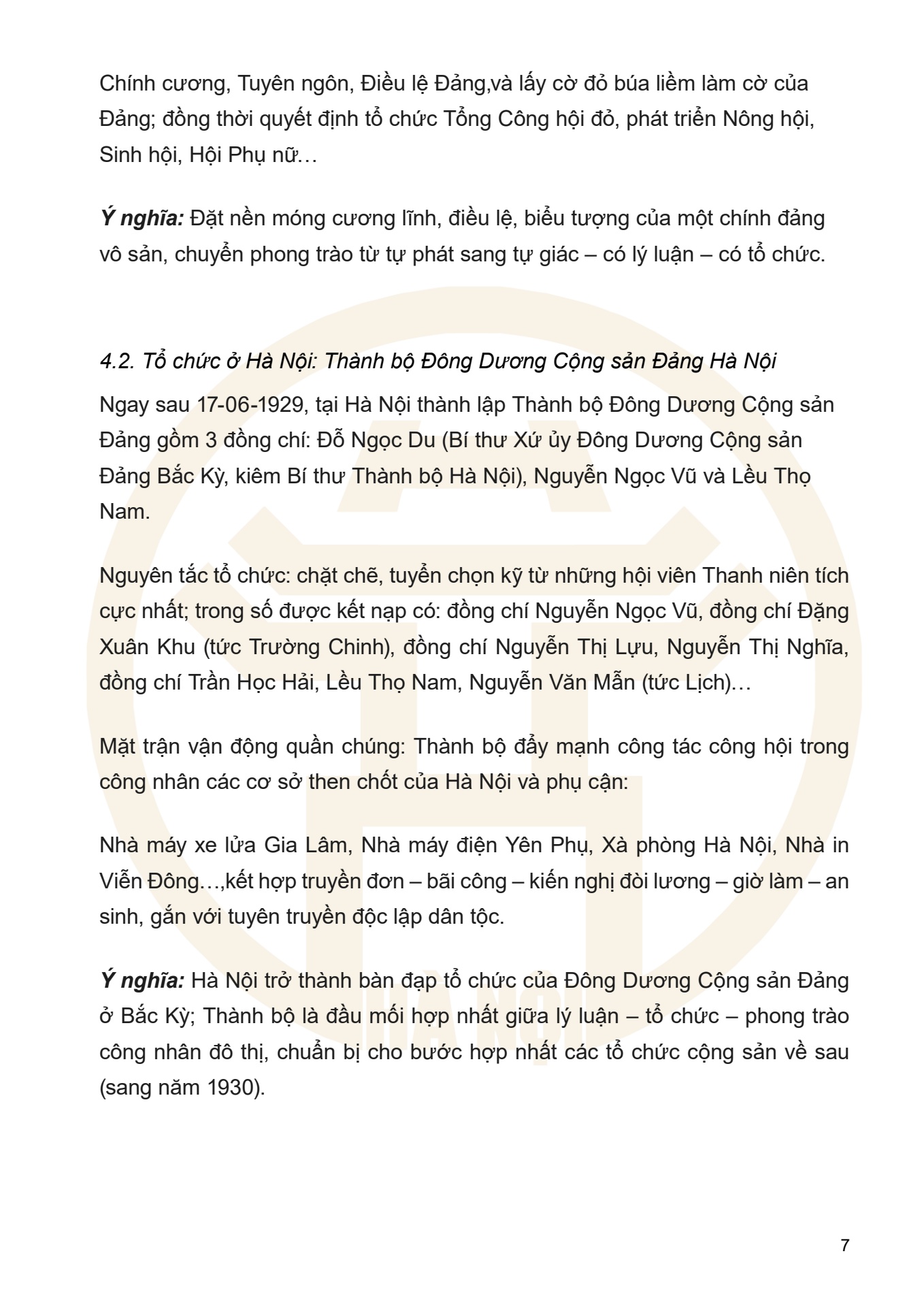 Dưới ngọn cờ Đảng - H&agrave; Nội viết n&ecirc;n Thi&ecirc;n anh h&ugrave;ng ca - trang 7