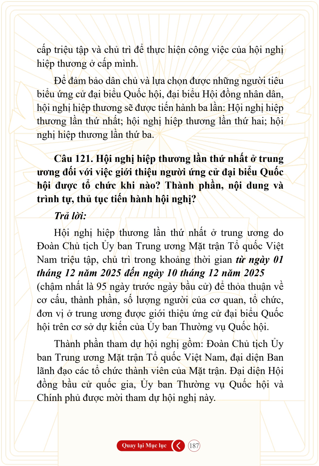 Hỏi đ&aacute;p về bầu cử Quốc hội kh&oacute;a XVI v&agrave; HĐND c&aacute;c cấp nhiệm kỳ 2026-2031 - trang 187