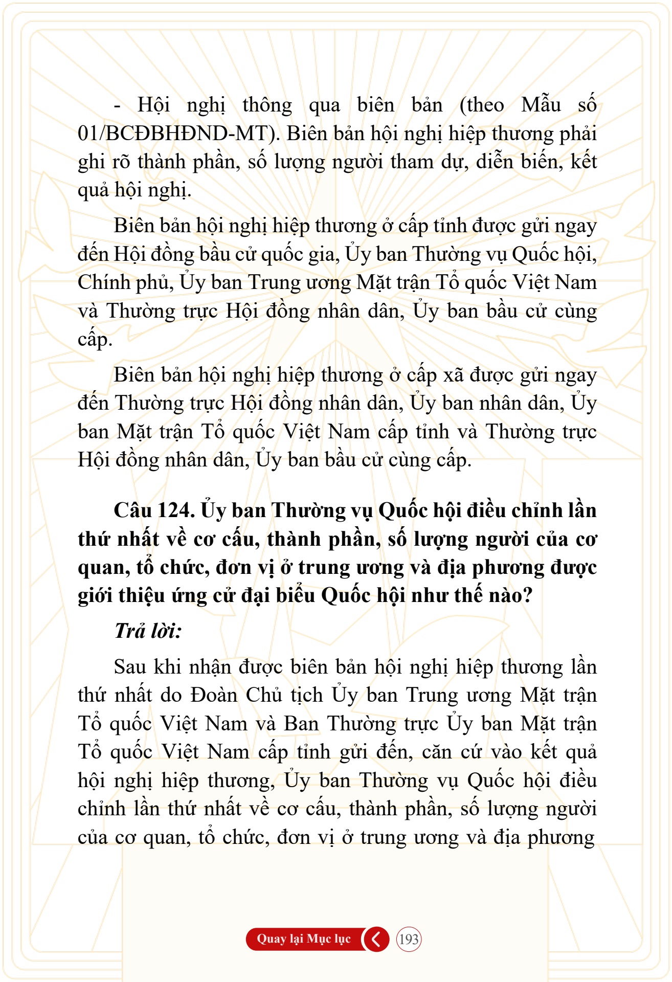 Hỏi đ&aacute;p về bầu cử Quốc hội kh&oacute;a XVI v&agrave; HĐND c&aacute;c cấp nhiệm kỳ 2026-2031 - trang 193