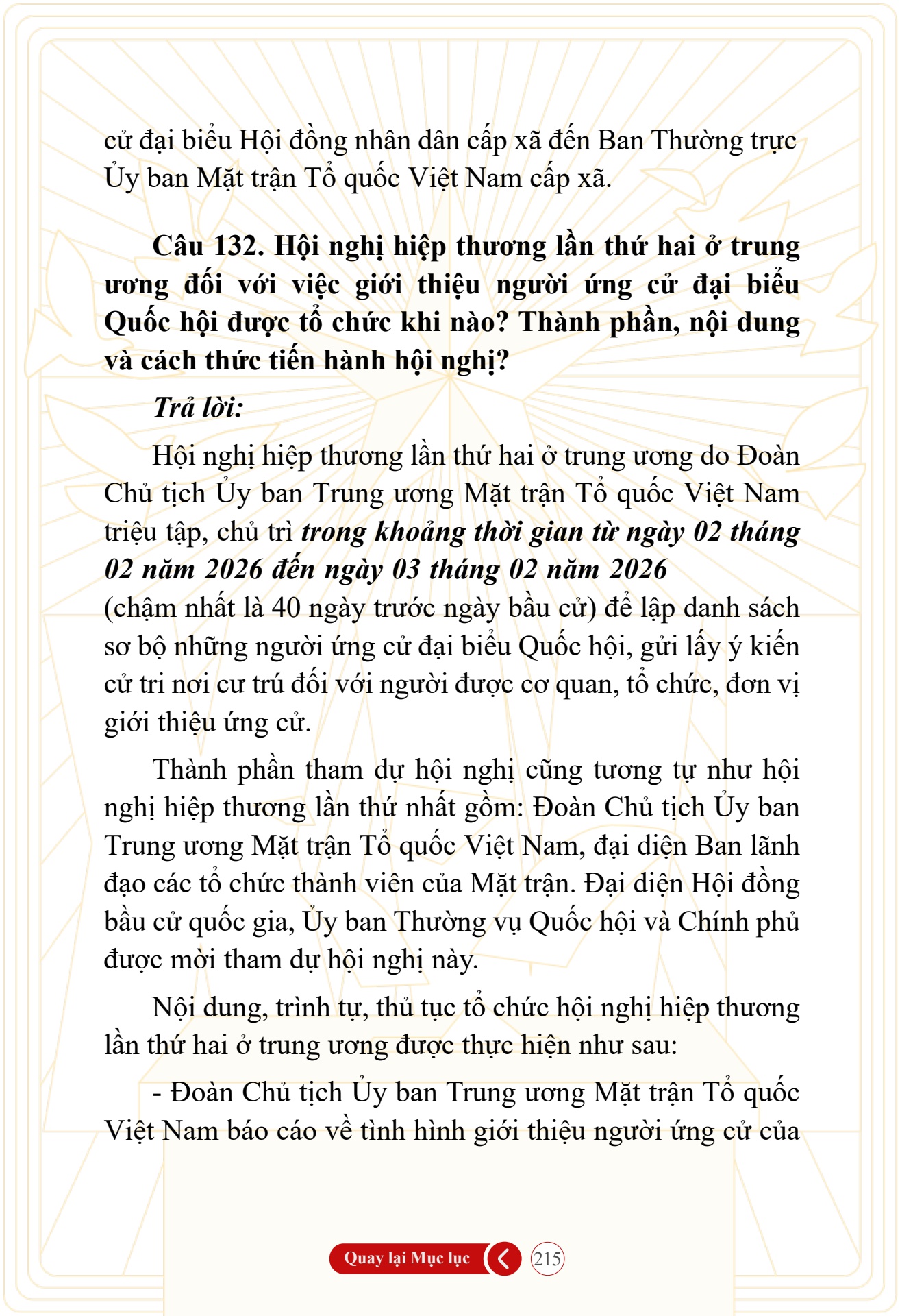Hỏi đ&aacute;p về bầu cử Quốc hội kh&oacute;a XVI v&agrave; HĐND c&aacute;c cấp nhiệm kỳ 2026-2031 - trang 215
