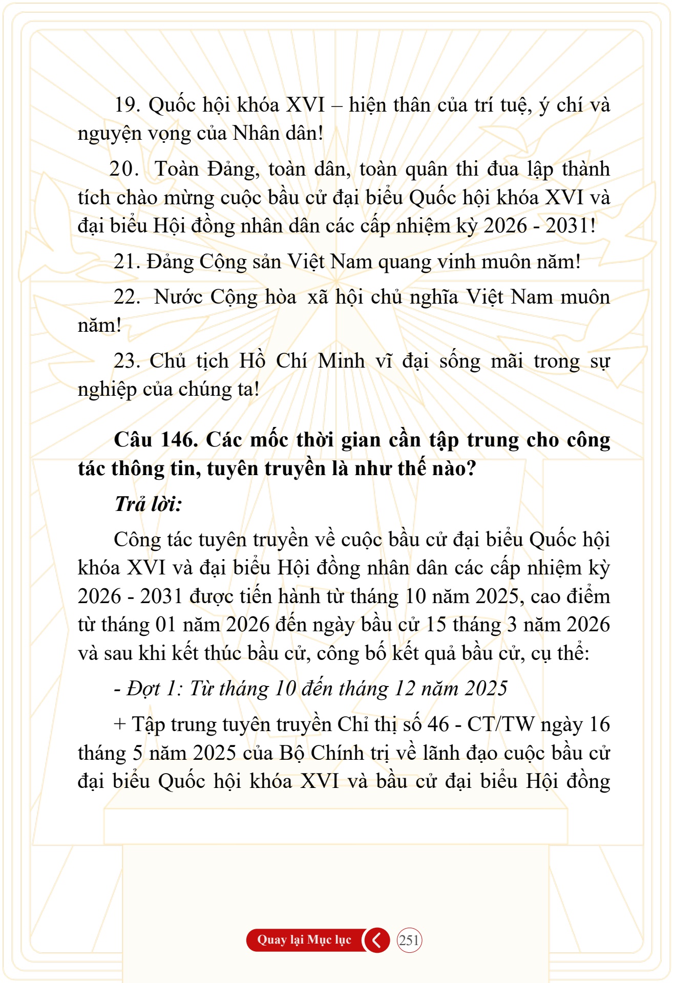 Hỏi đ&aacute;p về bầu cử Quốc hội kh&oacute;a XVI v&agrave; HĐND c&aacute;c cấp nhiệm kỳ 2026-2031 - trang 251