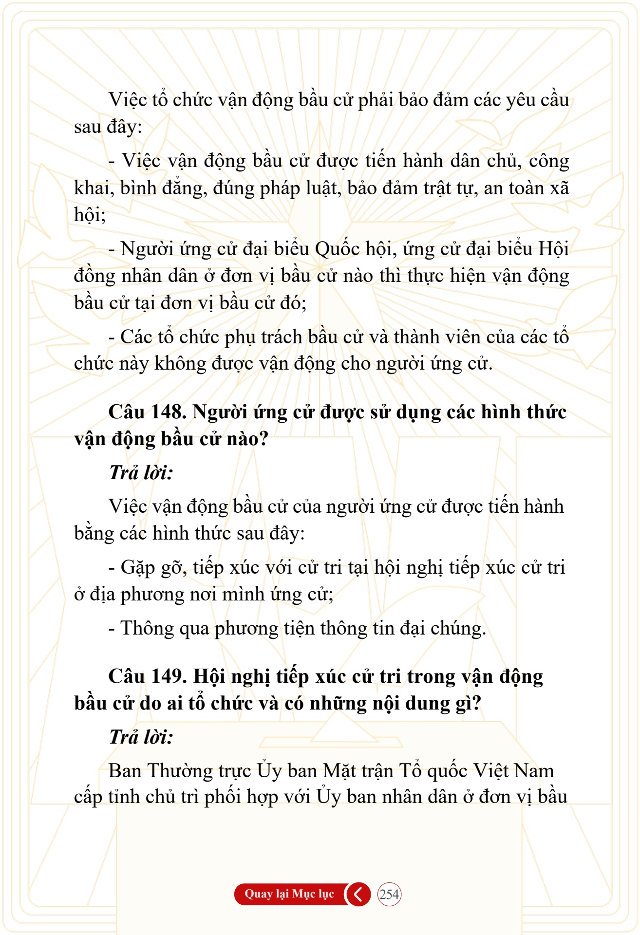 Hỏi đ&aacute;p về bầu cử Quốc hội kh&oacute;a XVI v&agrave; HĐND c&aacute;c cấp nhiệm kỳ 2026-2031 - trang 254