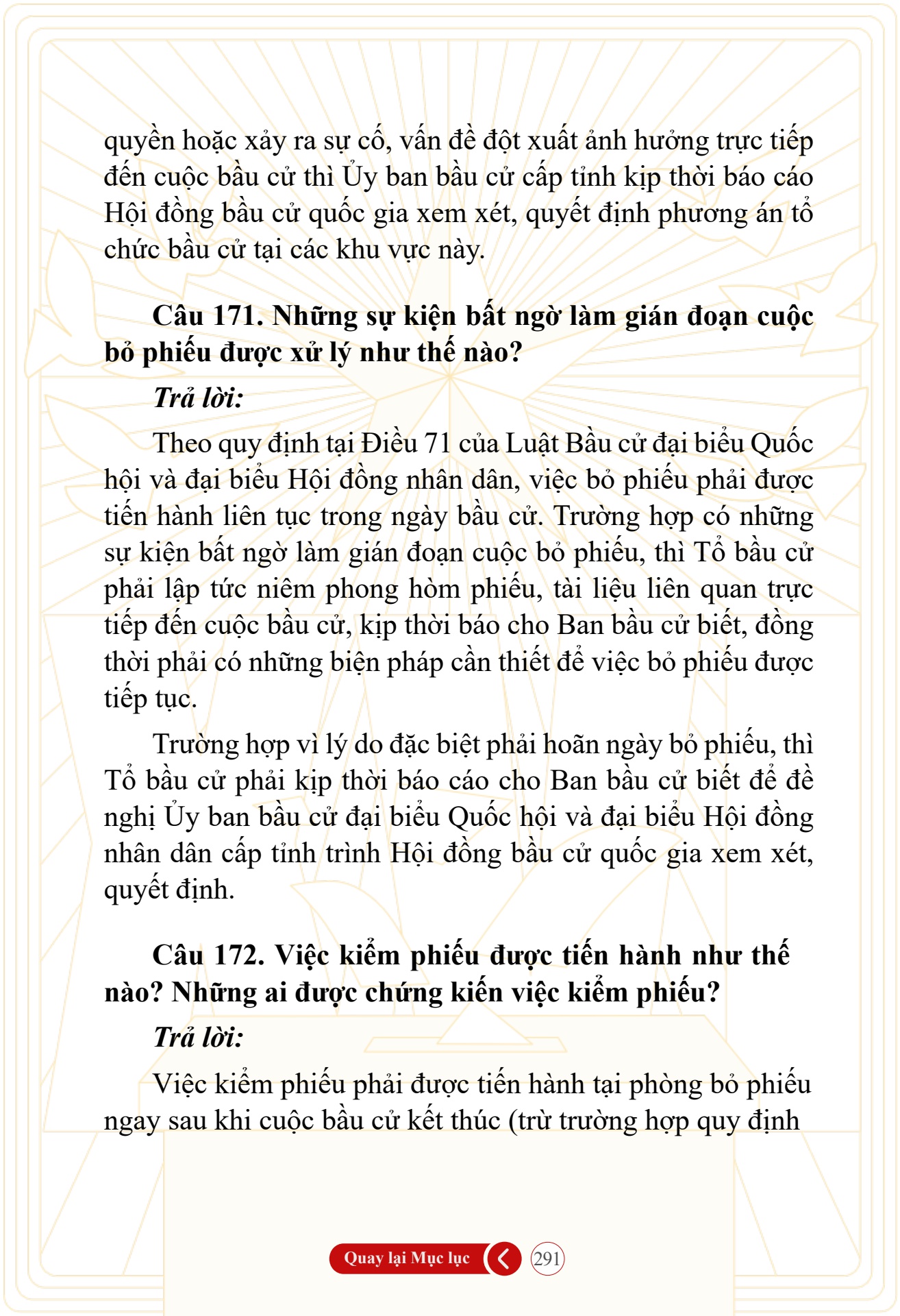 Hỏi đ&aacute;p về bầu cử Quốc hội kh&oacute;a XVI v&agrave; HĐND c&aacute;c cấp nhiệm kỳ 2026-2031 - trang 291