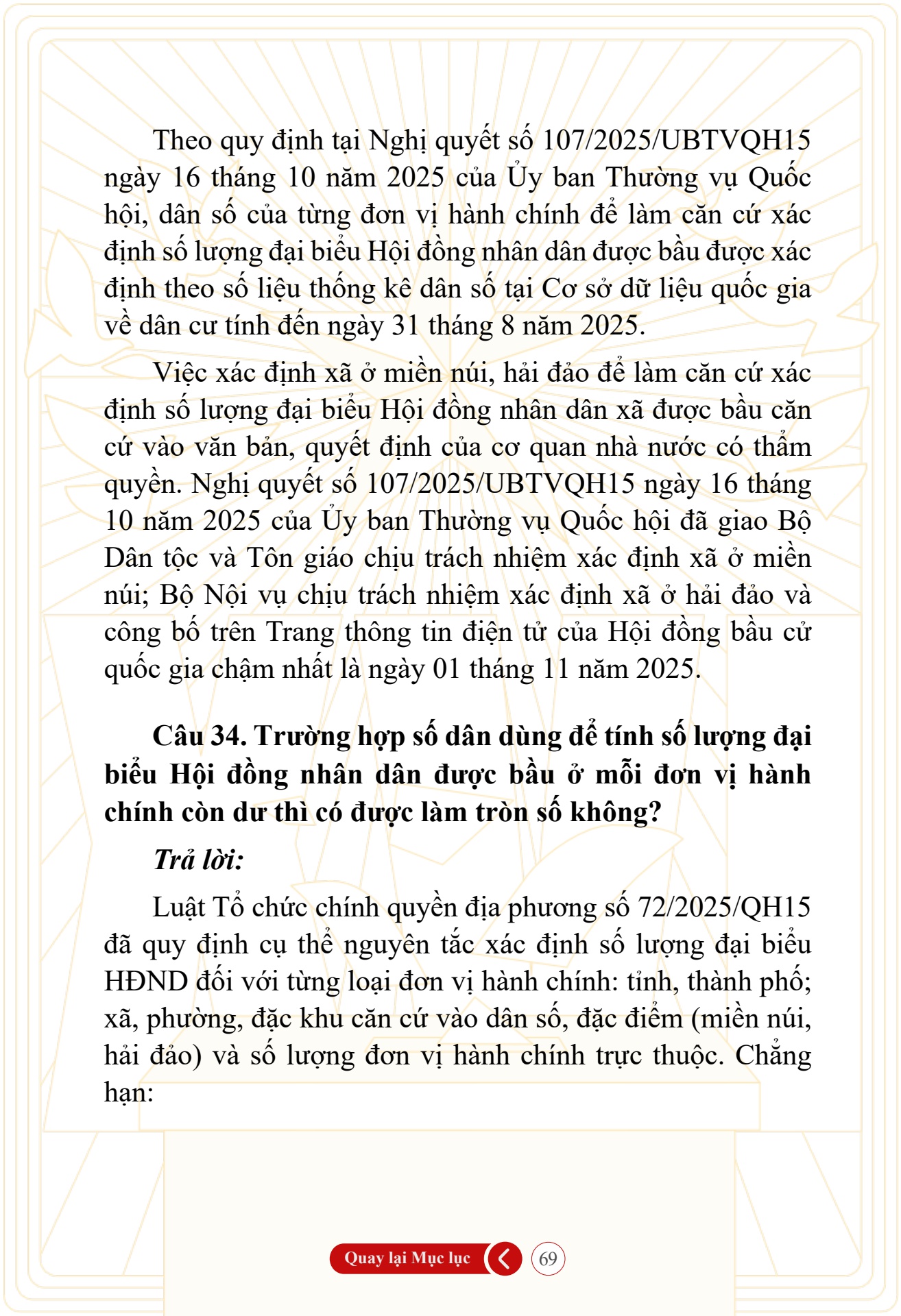 Hỏi đ&aacute;p về bầu cử Quốc hội kh&oacute;a XVI v&agrave; HĐND c&aacute;c cấp nhiệm kỳ 2026-2031 - trang 69