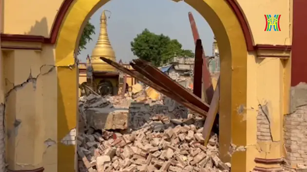 Nhiều c&ocirc;ng tr&igrave;nh t&ocirc;n gi&aacute;o của Myanmar bị ph&aacute; hủy