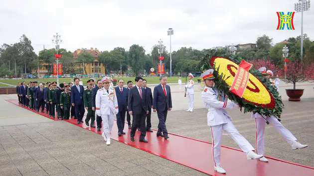 L&atilde;nh đạo Đảng, Nh&agrave; nước v&agrave;o Lăng viếng Chủ tịch Hồ Ch&iacute; Minh