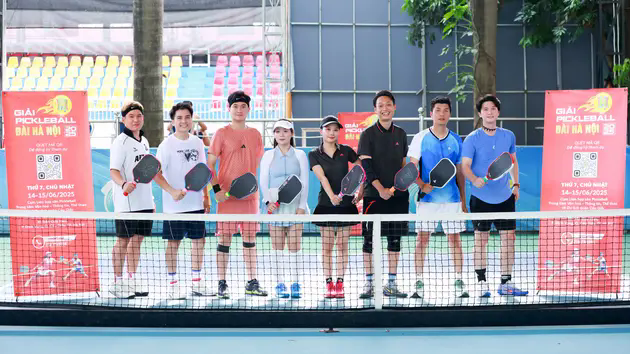 D&agrave;n nghệ sĩ t&iacute;ch cực chuẩn bị giải Pickleball Đ&agrave;i H&agrave; Nội
