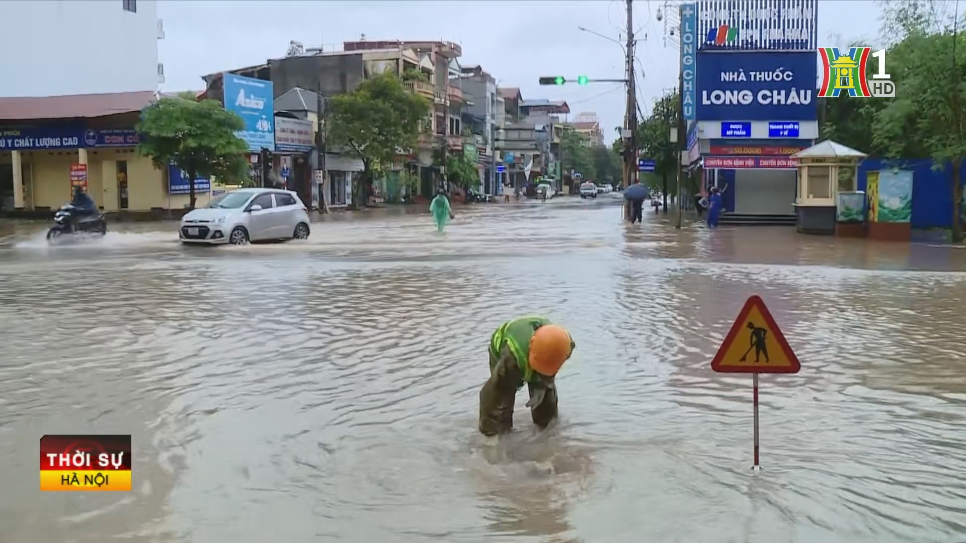 Th&aacute;i Nguy&ecirc;n xuất hiện mưa lớn, nguy cơ ngập &uacute;ng, sạt lở.