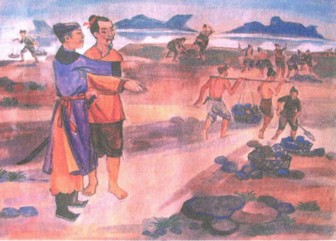 Nh&agrave; Trần cho đắp đ&ecirc;. (Ảnh minh họa)