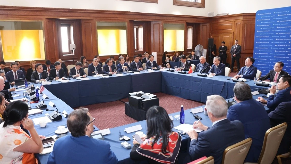 Tổng B&iacute; thư, Chủ tịch nước T&ocirc; L&acirc;m tiếp c&aacute;c chuy&ecirc;n gia, học giả tại Đại học Columbia