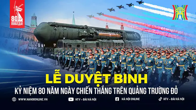 Lễ duyệt binh Ng&agrave;y Chiến thắng tại Quảng trường Đỏ