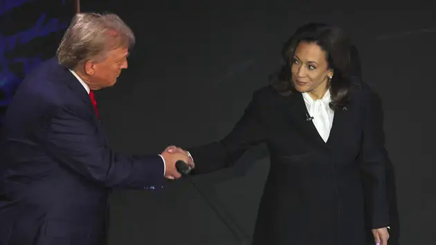 B&agrave; Harris c&oacute; m&agrave;n tranh luận vượt trội so với &ocirc;ng Trump