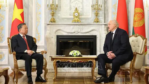 Thiết lập quan hệ Đối t&aacute;c chiến lược Việt Nam - Belarus