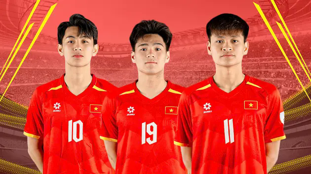 Ba tiền đạo tương lai của đội tuyển Việt Nam