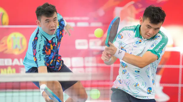 L&yacute; Ho&agrave;ng Nam với những khoảnh khắc ấn tượng tại giải Pickleball
