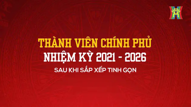 Bộ m&aacute;y Ch&iacute;nh phủ sau khi sắp xếp, tinh gọn