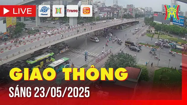 Giờ cao điểm: Giao th&ocirc;ng H&agrave; Nội s&aacute;ng 23/5