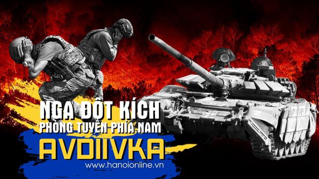 Xe tăng Nga đột k&iacute;ch Avdiivka, c&ocirc;ng sự Ukraine th&agrave;nh mộ th&eacute;p?