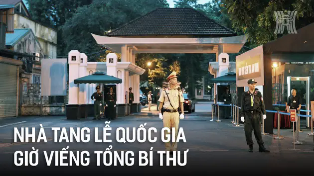 Nh&agrave; tang lễ Quốc gia trước giờ viếng Tổng B&iacute; thư