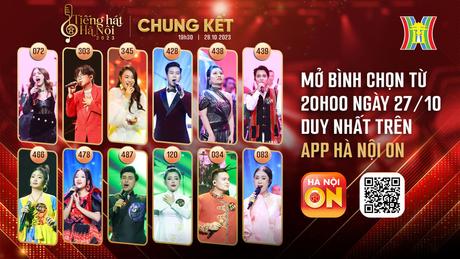 Mở cổng b&igrave;nh chọn online v&ograve;ng chung kết &lsquo;Tiếng h&aacute;t H&agrave; Nội'