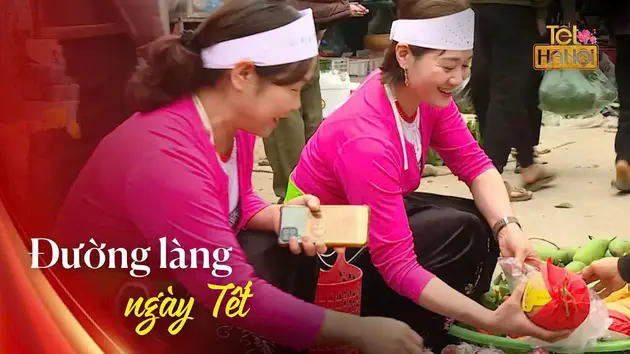 Đường l&agrave;ng ng&agrave;y Tết