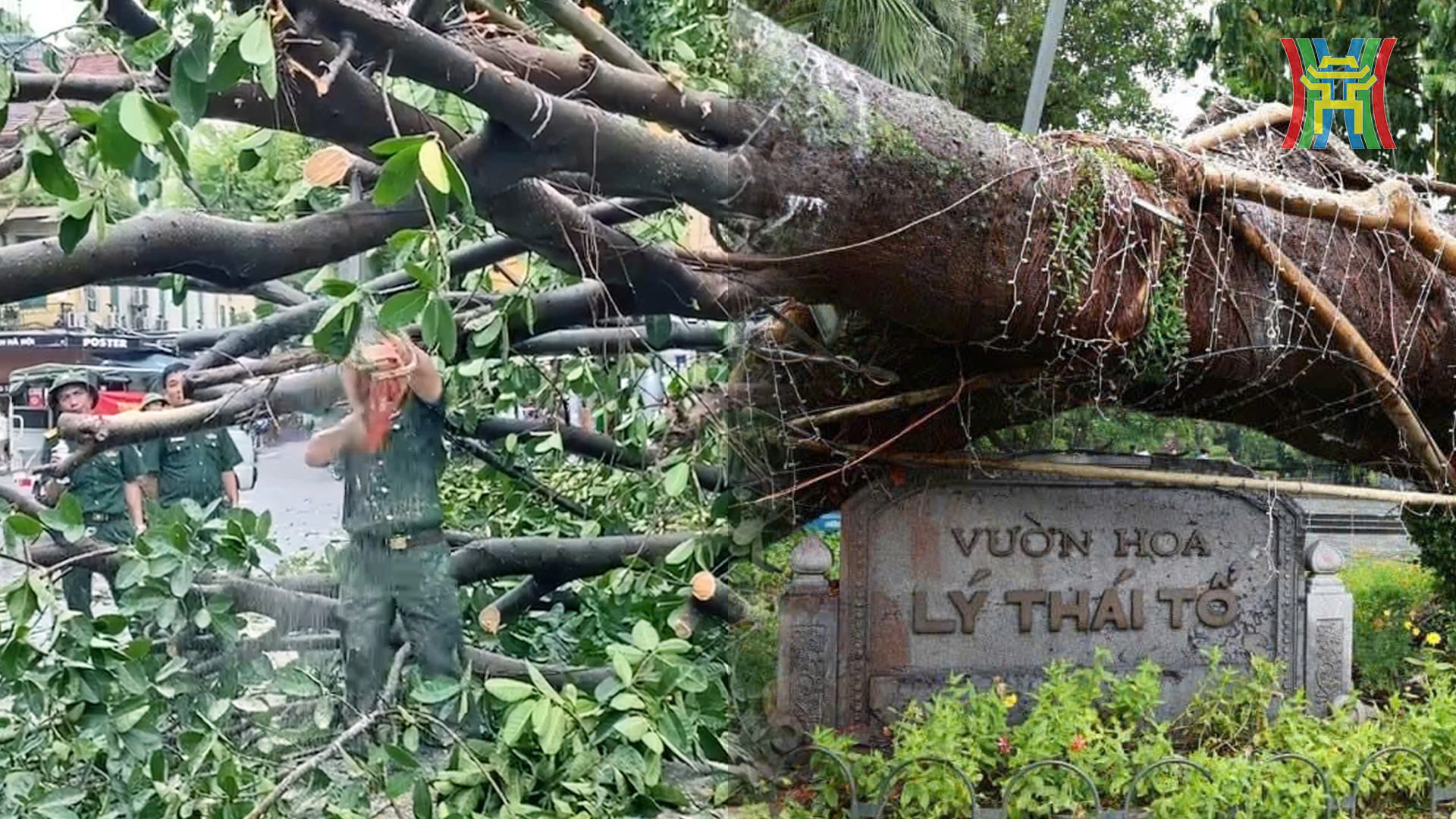 L&atilde;nh đạo H&agrave; Nội đồng loạt đi kiểm tra c&ocirc;ng t&aacute;c khắc phục hậu quả b&atilde;o số 3