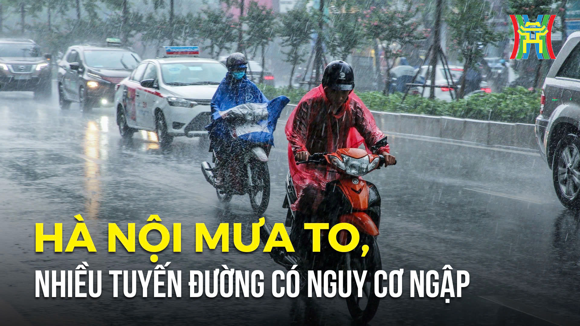 H&agrave; Nội mưa to, nhiều tuyến đường c&oacute; nguy cơ ngập