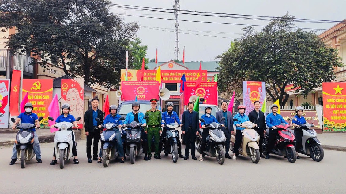 Xã Đoài Phương: Linh hoạt các biện pháp tuyên truyền hướng về ngày hội bầu cử