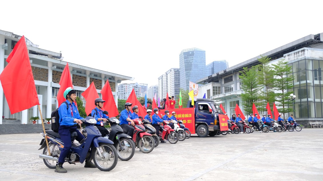 Tuổi trẻ phường Thanh Xuân tích cực tuyên truyền về bầu cử