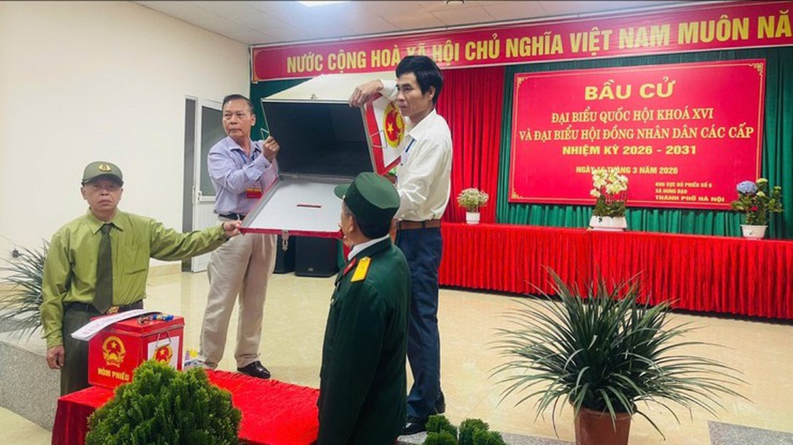 Xã Hưng Đạo hoàn thành kiểm phiếu bầu cử đại biểu Quốc hội và HĐND các cấp