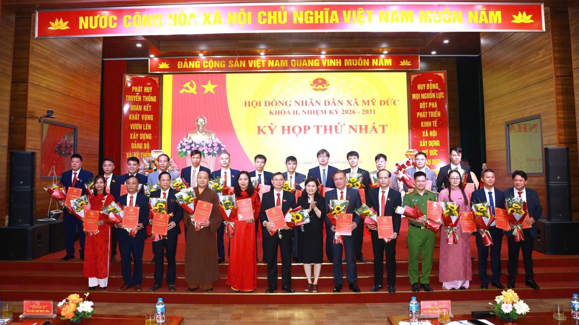 HĐND xã Mỹ Đức kiện toàn tổ chức bộ máy nhiệm kỳ 2026 – 2031