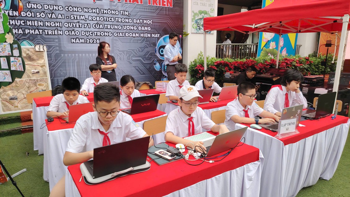 Ứng dụng STEM Al nâng cao kỹ năng thực hành cho học sinh