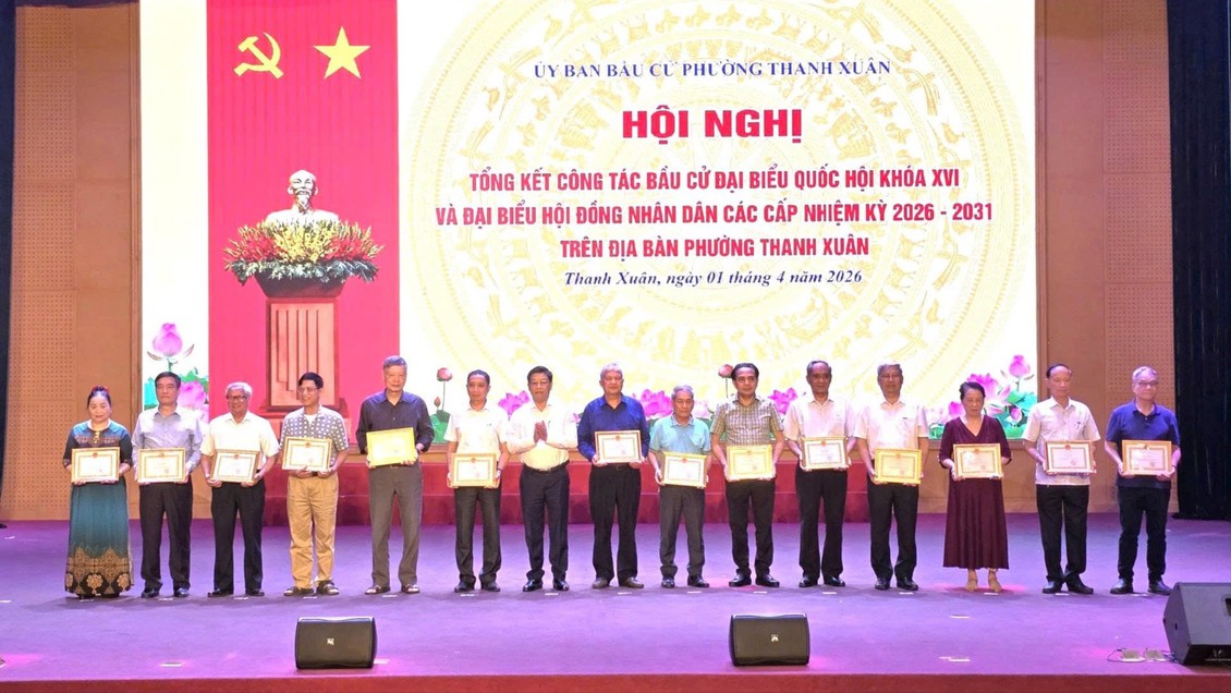 Phường Thanh Xuân tổng kết công tác bầu cử