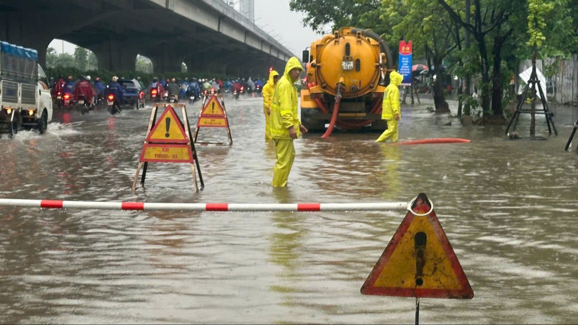 Hà Nội: Nhiều giải pháp chống úng ngập trước mùa mưa bão