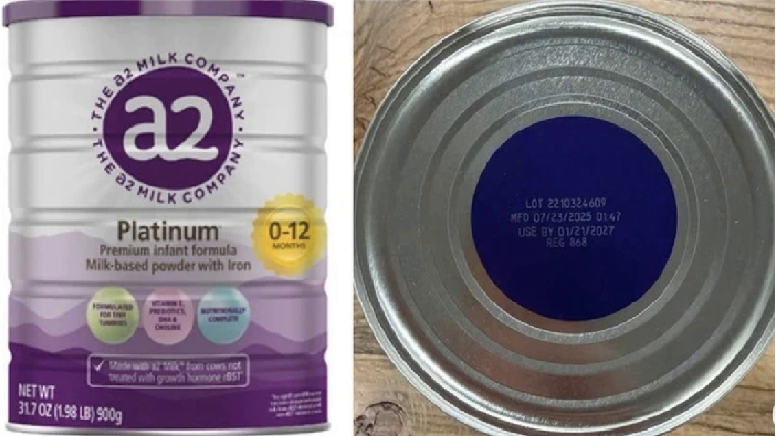 Cảnh báo khẩn ba lô sữa công thức a2 Platinum cho trẻ em có chứa độc tố