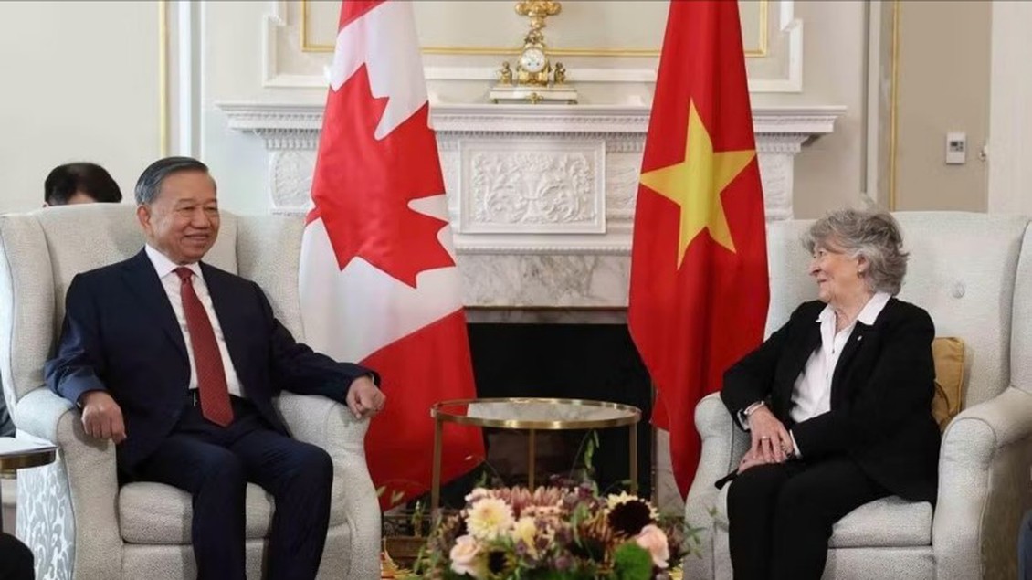 Toàn quyền Canada chủ trì chiêu đãi trọng thể Tổng Bí thư, Chủ tịch nước Tô Lâm