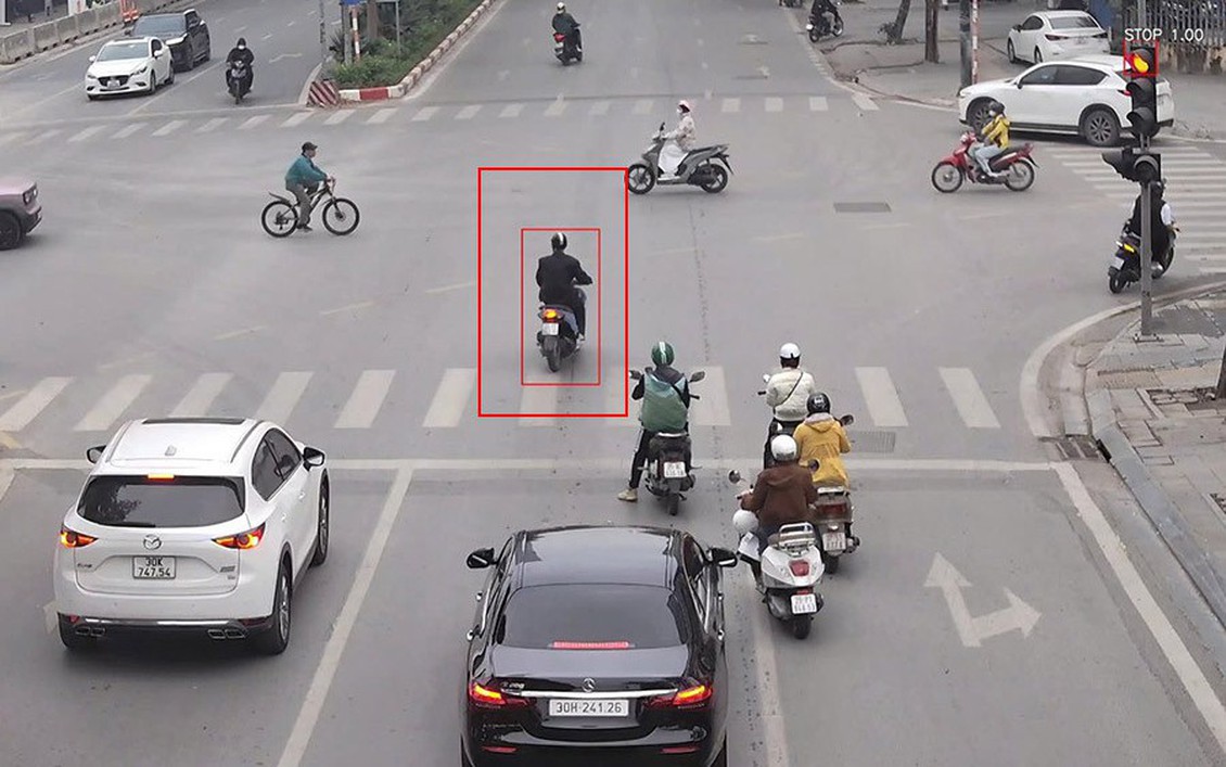 Hà Nội: Camera AI phát hiện xe máy vi phạm giao thông 43 lần trong 9 tháng 