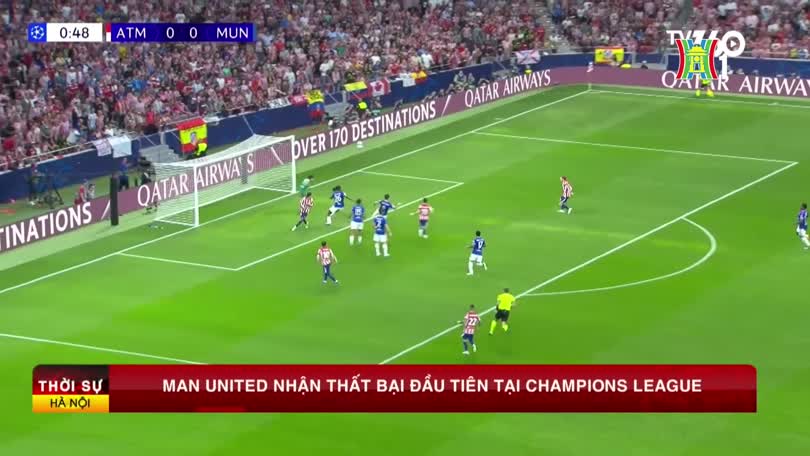 Man United nhận thất bại đầu tiên tại Champions League