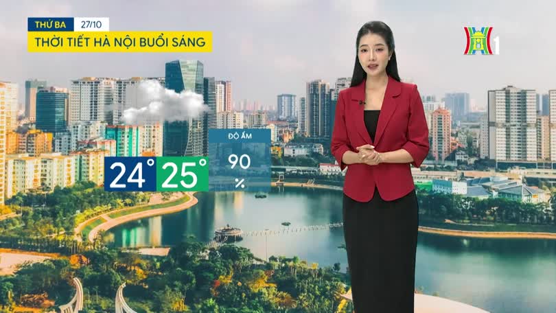 Dự báo thời tiết sáng | 27/10/2026