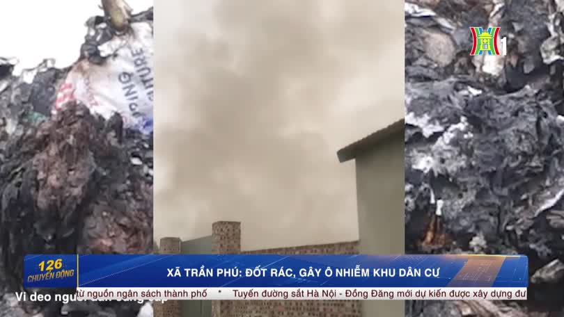Xã Trần Phú: Đốt rác, gây ô nhiễm khu dân cư
