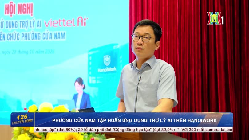 Phường Cửa Nam tập huấn ứng dụng trợ lý AI trên HanoiWork