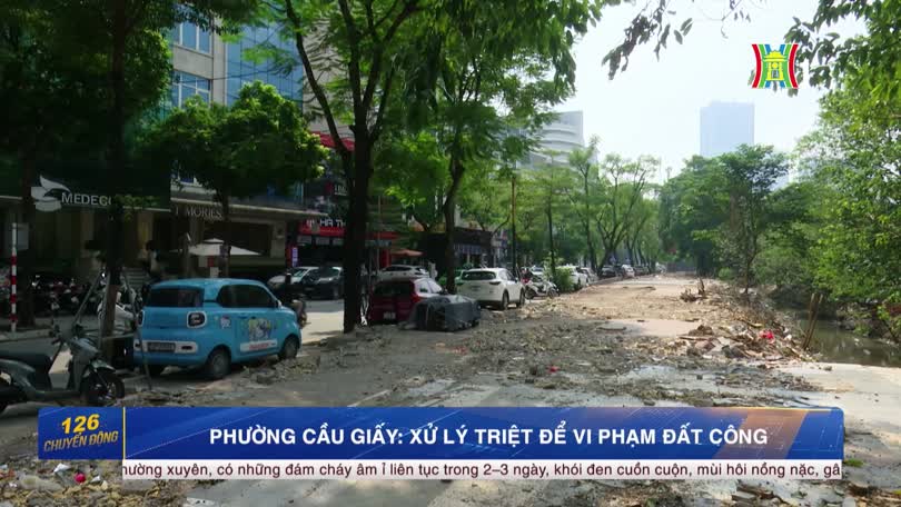 Phường Cầu Giấy xử lý triệt để vi phạm đất công