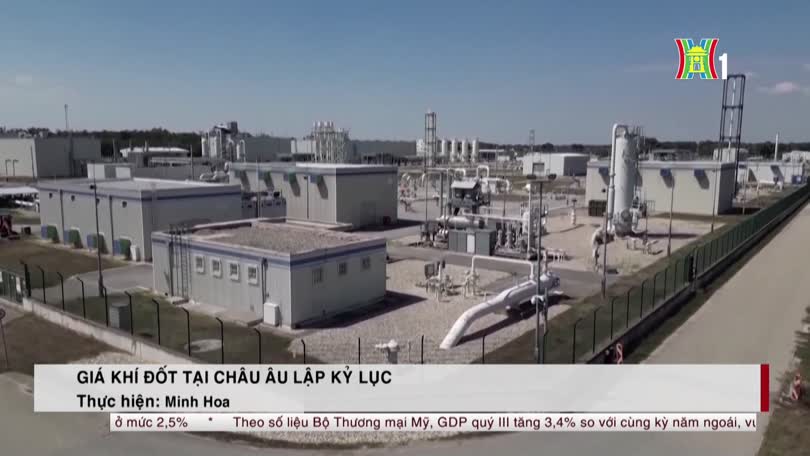 Giá khí đốt tại châu Âu lập kỷ lục