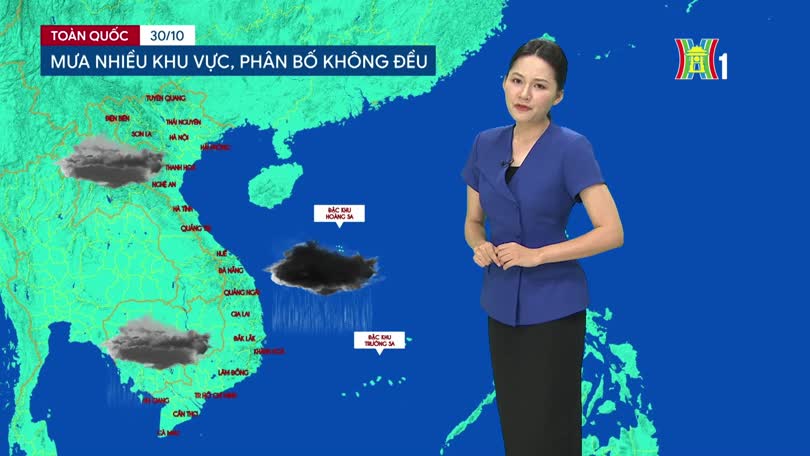 Dự báo thời tiết tối | 30/10/2026