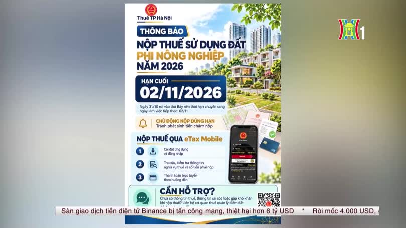 Ngày 2/11 là hạn chót nộp thuế sử dụng đất phi nông nghiệp